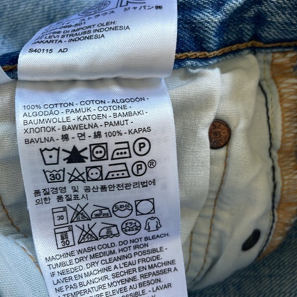 EUC Womens 501 CT Levis 28 - Picture 5 of 9